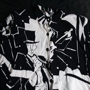 Vintage MCM Units Limited Edition Jazz Speakeasy Dance Button Shirt